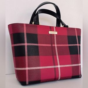 Kate Spade Bright Pink Plaid Purse